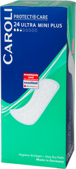Caroli Incontinence Pads - Ultra Mini Plus (pack of 24)(10 packs/case)
